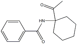 N-(1-Acetylcyclohexyl)benzamide Struktur