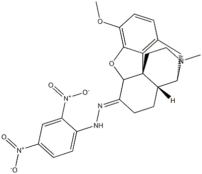 17-Methyl-3-methoxy-4,5-epoxymorphinan-6-one 2,4-dinitrophenyl hydrazone Struktur