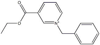 3-(Ethoxycarbonyl)-1-benzylpyridinium Struktur