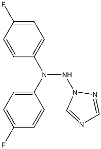 1-(1H-1,2,4-Triazol-1-yl)-2-[4-fluorophenyl]-2-(4-fluorophenyl)hydrazine Struktur