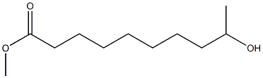 9-Hydroxycapric acid methyl ester Struktur