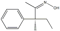 [Z,S,(+)]-3-Methyl-3-phenyl-2-pentanone oxime Struktur