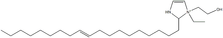 1-Ethyl-1-(2-hydroxyethyl)-2-(10-nonadecenyl)-4-imidazoline-1-ium Struktur