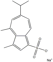 6-Isopropyl-3-methyl-4-methylazulene-1-sulfonic acid sodium salt Struktur