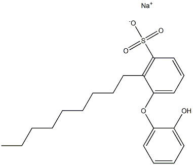 2'-Hydroxy-2-nonyl[oxybisbenzene]-3-sulfonic acid sodium salt Struktur