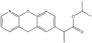 2-[5H-[1]Benzopyrano[2,3-b]pyridin-7-yl]propionic acid isopropyl ester Struktur