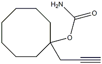 Carbamic acid 1-(2-propynyl)cyclooctyl ester Struktur