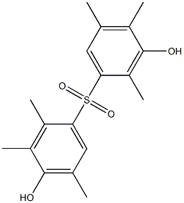 3,4'-Dihydroxy-2,2',3',4,5,5'-hexamethyl[sulfonylbisbenzene] Struktur