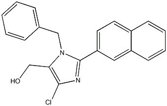 1-Benzyl-2-(2-naphtyl)-4-chloro-5-hydroxymethyl-1H-imidazole Struktur