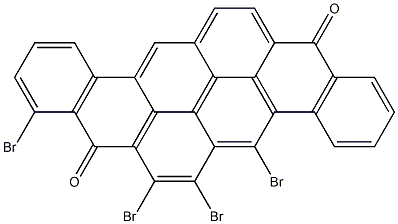 5,6,7,9-Tetrabromo-8,16-pyranthrenedione Struktur