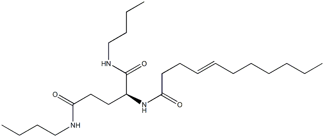 N2-(4-Undecenoyl)-N1,N5-dibutylglutaminamide Struktur