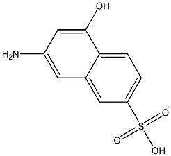 7-Amino-5-hydroxy-2-naphthalenesulfonic acid Struktur