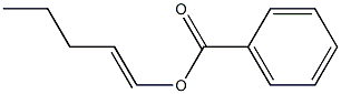 Benzoic acid 1-pentenyl ester Struktur