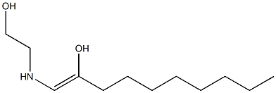 1-[(2-Hydroxyethyl)amino]-1-decen-2-ol Struktur