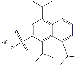 1,4,8-Triisopropyl-2-naphthalenesulfonic acid sodium salt Struktur