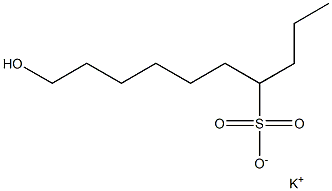 10-Hydroxydecane-4-sulfonic acid potassium salt Struktur