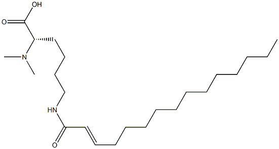 N6-(2-Pentadecenoyl)-N2,N2-dimethyllysine Struktur