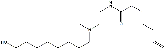 N-[2-[N-(8-Hydroxyoctyl)-N-methylamino]ethyl]-6-heptenamide Struktur