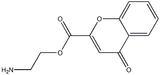 4-Oxo-4H-1-benzopyran-2-carboxylic acid (2-aminoethyl) ester Struktur