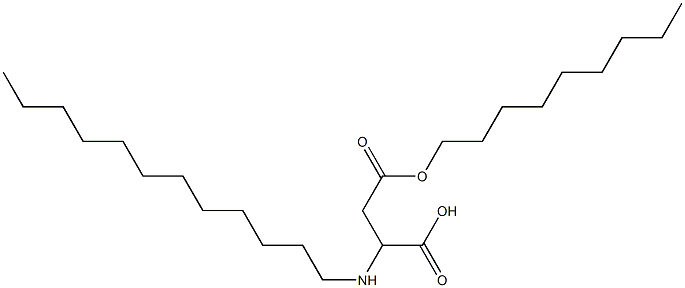 2-Dodecylamino-3-(nonyloxycarbonyl)propionic acid Struktur