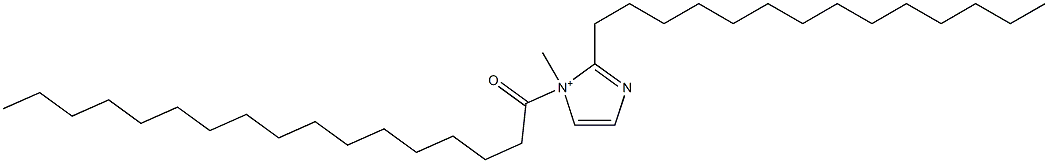 1-Methyl-1-heptadecanoyl-2-tetradecyl-1H-imidazol-1-ium Struktur