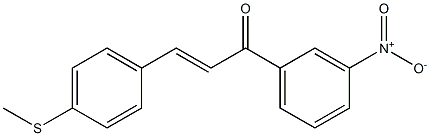 4-(Methylthio)-3'-nitrochalcone Struktur