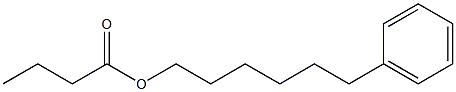 Butanoic acid 6-phenylhexyl ester Struktur