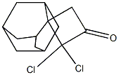 2,2-Dichlorospiro[cyclobutane-3,2'-adamantan]-1-one Struktur