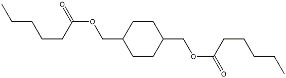 1,4-Cyclohexanedimethanol dihexanoate Struktur