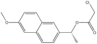 Chloroacetic acid [(R)-1-[6-methoxy-2-naphtyl]ethyl] ester Struktur