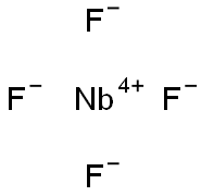 Niobium(IV) tetrafluoride Struktur