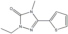 2-Ethyl-4-methyl-5-(2-thienyl)-2H-1,2,4-triazol-3(4H)-one Struktur