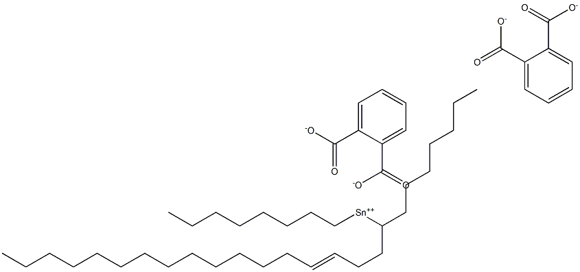 Bis[phthalic acid 1-(3-heptadecenyl)]dioctyltin(IV) salt Struktur