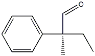 [S,(+)]-2-Methyl-2-phenylbutyraldehyde Struktur