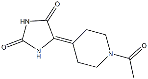 5-(1-Acetylpiperidin-4-ylidene)imidazolidine-2,4-dione Struktur