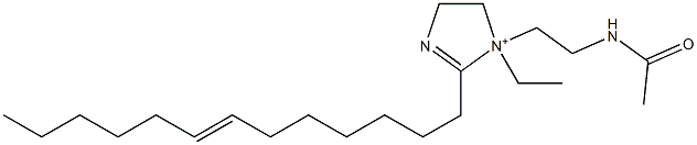 1-[2-(Acetylamino)ethyl]-1-ethyl-2-(7-tridecenyl)-2-imidazoline-1-ium Struktur