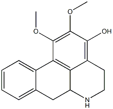 3-Hydroxy-5,6,6a,7-tetrahydro-1,2-dimethoxy-4H-dibenzo[de,g]quinoline Struktur