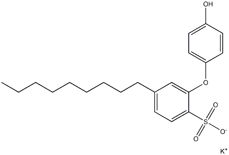 4'-Hydroxy-5-nonyl[oxybisbenzene]-2-sulfonic acid potassium salt Struktur