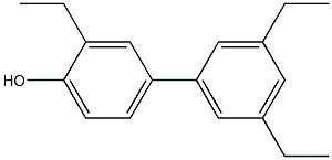 2-Ethyl-4-(3,5-diethylphenyl)phenol Struktur