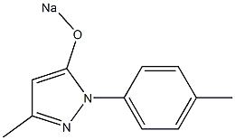 3-Methyl-5-sodiooxy-1-(p-tolyl)-1H-pyrazole Struktur