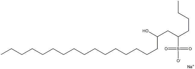 7-Hydroxytricosane-5-sulfonic acid sodium salt Struktur