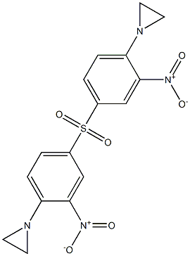 1,1'-[Sulfonylbis(2-nitro-4,1-phenylene)]bisaziridine Struktur