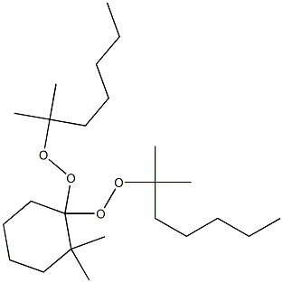 2,2-Dimethyl-1,1-bis(1,1-dimethylhexylperoxy)cyclohexane Struktur