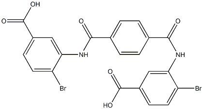 3,3'-(Terephthaloyldiimino)bis(4-bromobenzoic acid) Struktur