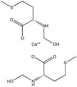 Bis[(S)-2-[(hydroxymethyl)amino]-4-(methylthio)butanoic acid]calcium salt Struktur