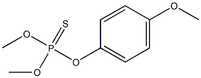 Thiophosphoric acid O,O-dimethyl O-[p-methoxyphenyl] ester Struktur