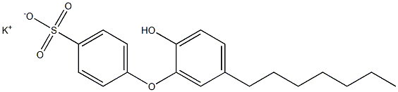 2'-Hydroxy-5'-heptyl[oxybisbenzene]-4-sulfonic acid potassium salt Struktur