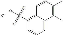 5,6-Dimethyl-1-naphthalenesulfonic acid potassium salt Struktur