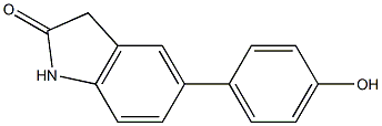 5-(4-Hydroxyphenyl)indolin-2-one Struktur