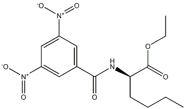 (2R)-2-[(3,5-Dinitrobenzoyl)amino]hexanoic acid ethyl ester Struktur